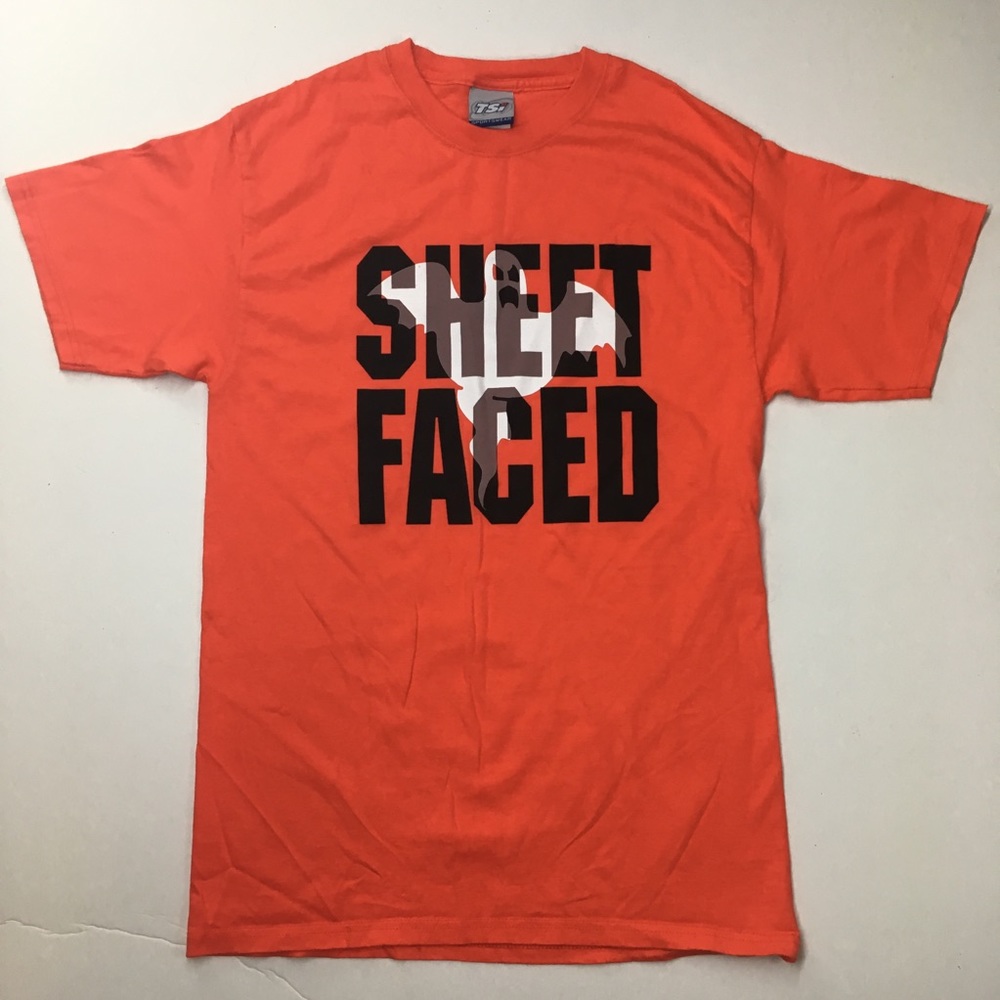 Sheet Faced Funny Halloween T Shirt